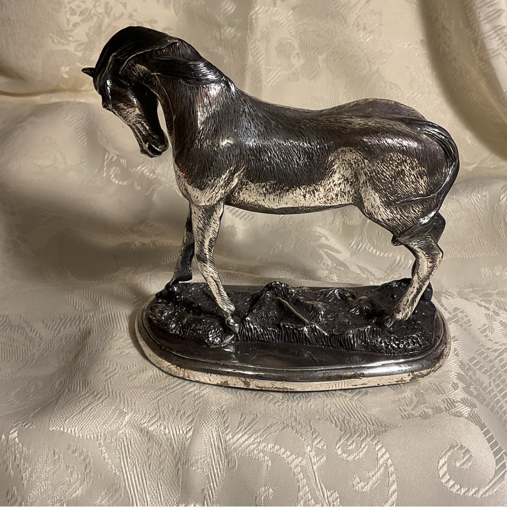 🐴 SOLD 🐴 Vintage Silver Equine Sculpture (999) - Picture 3 of 7